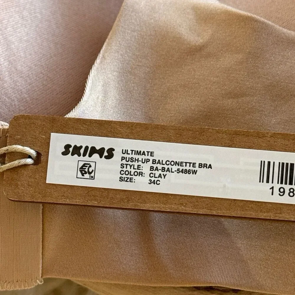 Skims Ultimate Balconette Push Up Bra Clay Size 34C (willing to trade for 34B) - Picture 6 of 6